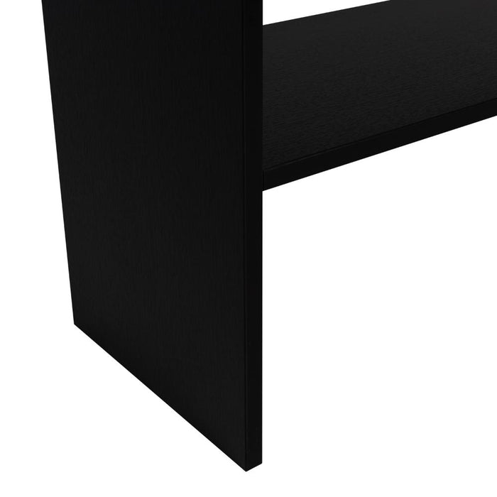 Mesa Auxiliar Ascher, Wengue, Con Dos Entrepaños