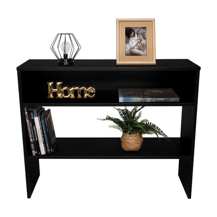 Mesa Auxiliar Ascher, Wengue, Con Dos Entrepaños