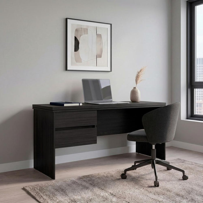 Escritorio Toronto, Kronos Wengue, con Dos Cajones y Amplio Espacio para Objetos Decorativos ZF
