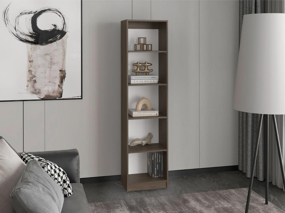 Biblioteca Home Eco, Milan y Blanco Duqueza, con Cinco Entrepaños