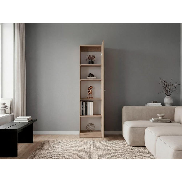 Biblioteca Home Eco, Macadamia, con Cinco Entrepaños ZF