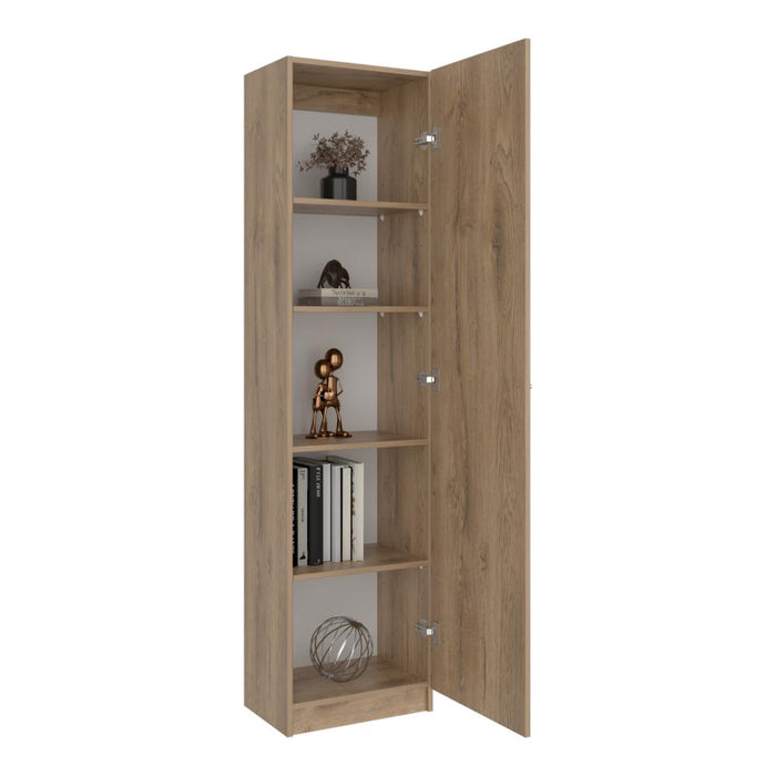 Biblioteca Home Eco, Macadamia, con Cinco Entrepaños ZF