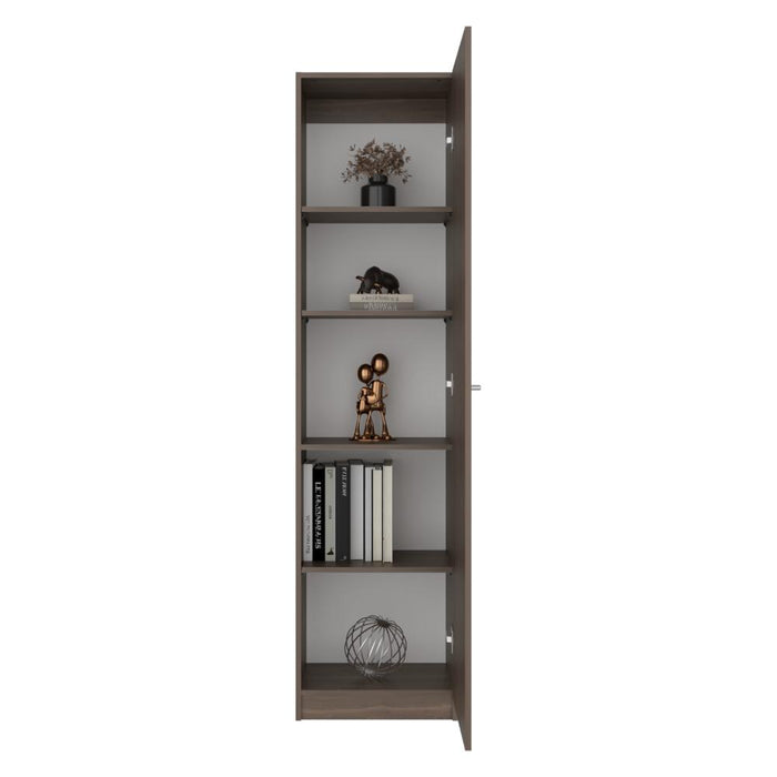 Biblioteca Home Eco, Macadamia, con Cinco Entrepaños ZF
