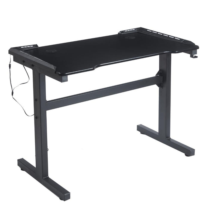 Escritorio Gamer Matrix , Negro, Estructura Metalica y Luz Led