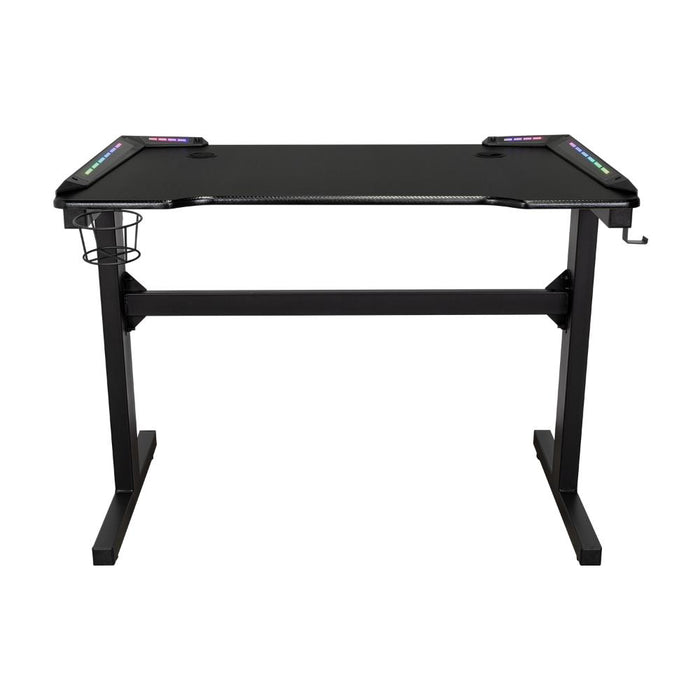 Escritorio Gamer Matrix , Negro, Estructura Metalica y Luz Led