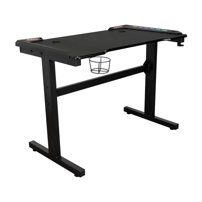Escritorio Gamer Matrix , Negro, Estructura Metalica y Luz Led