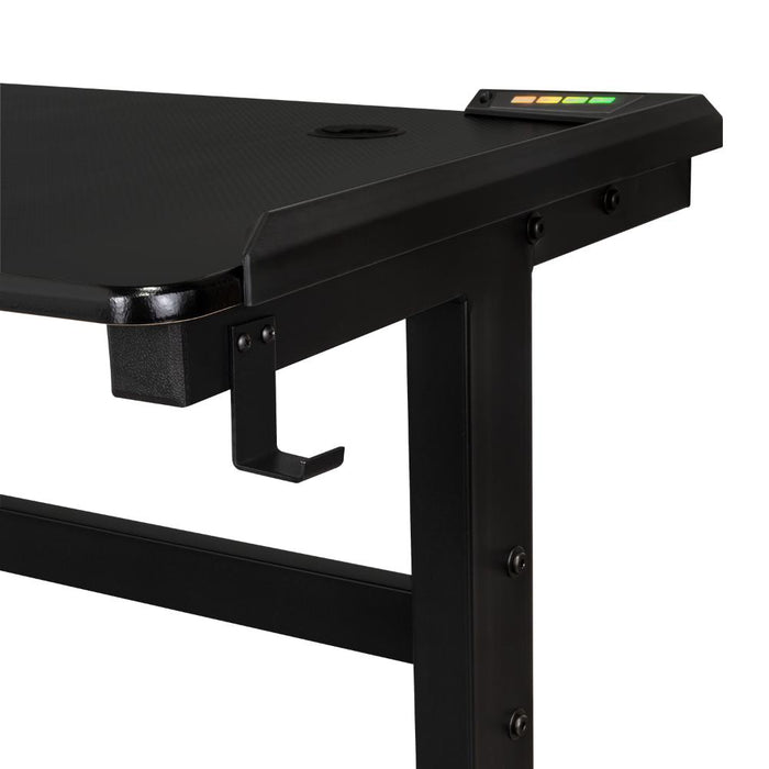 Escritorio Gamer Matrix , Negro, Estructura Metalica y Luz Led