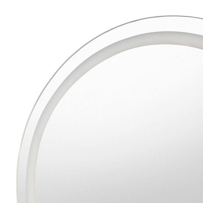Espejo Ovalle, Circular con Diseño en Sandblasting