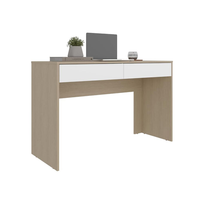 Escritorio Mantis, Cartagena y Blanco, Con Dos Cajones Organizadores