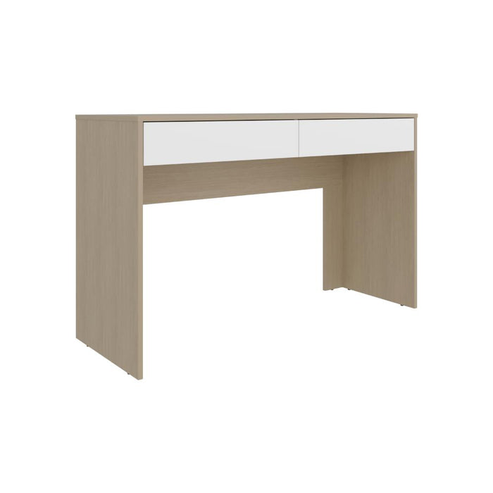 Escritorio Mantis, Cartagena y Blanco, Con Dos Cajones Organizadores