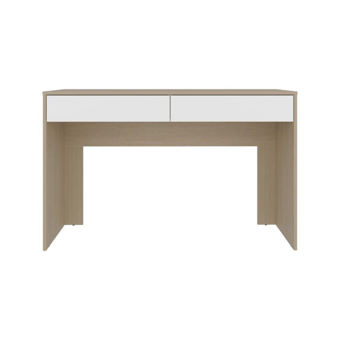 Escritorio Mantis, Cartagena y Blanco, Con Dos Cajones Organizadores