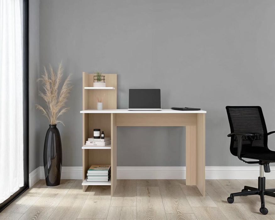 Escritorio Vilna 110, Cartagena y Blanco, con Amplia Superficie de Trabajo