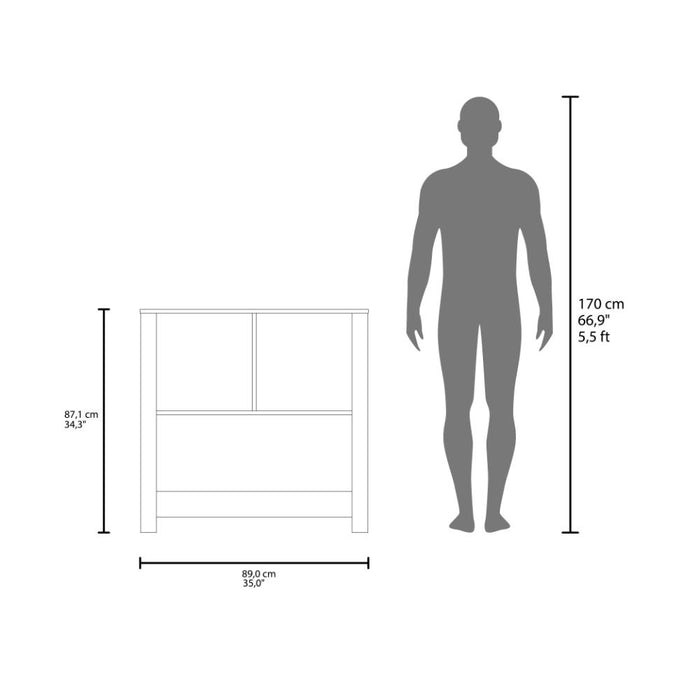 Alacena Latte, Blanco Duqueza y Fresno Europeo, Con gran espacio de almacenamiento funcional