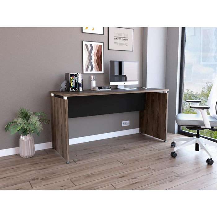 Escritorio Concept 150, Avellana y Wengue, con Amplia Superfice