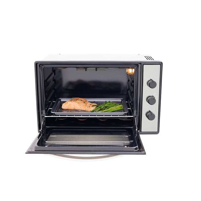 Horno eléctrico medio formato 60 cm inoxidable 120 v marca Haceb