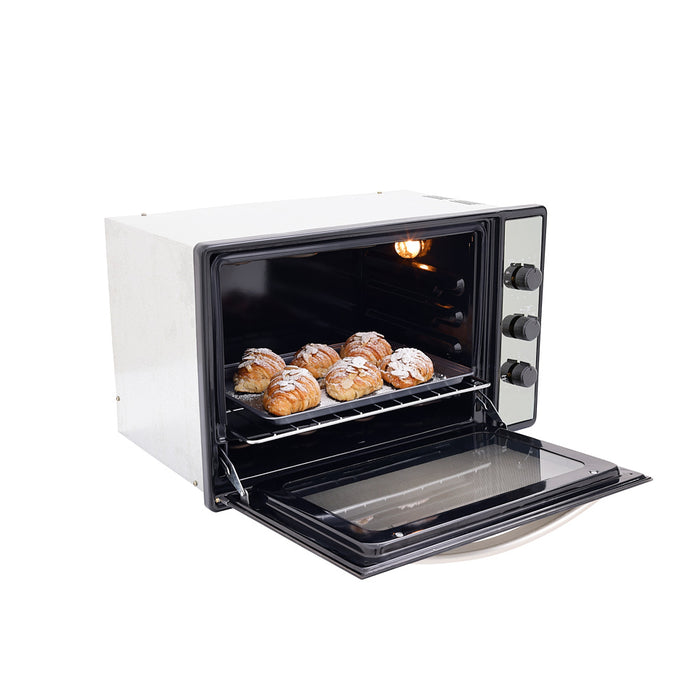 Horno eléctrico medio formato 60 cm inoxidable 120 v marca Haceb