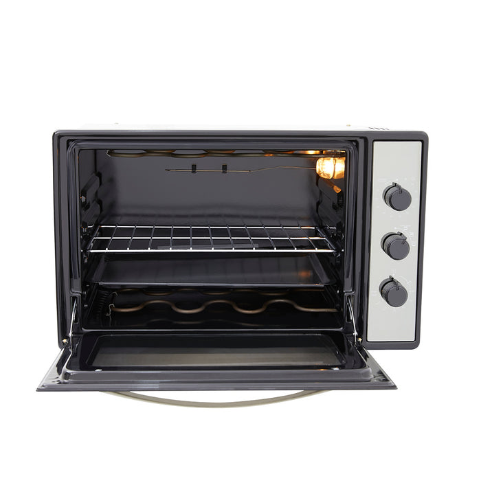 Horno eléctrico medio formato 60 cm inoxidable 120 v marca Haceb