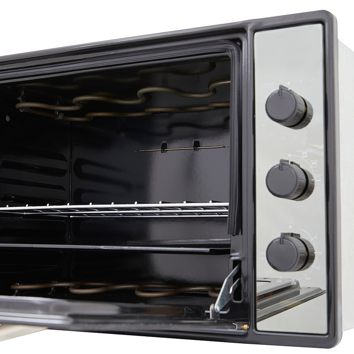 Horno eléctrico medio formato 60 cm inoxidable 120 v marca Haceb