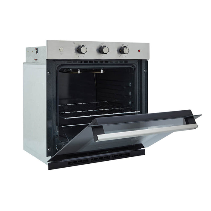 Horno eléctrico tofu 60 cm inoxidable con vidrio negro 220 v marca Haceb