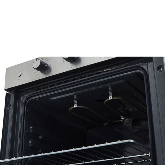 Horno eléctrico tofu 60 cm inoxidable con vidrio negro 220 v marca Haceb