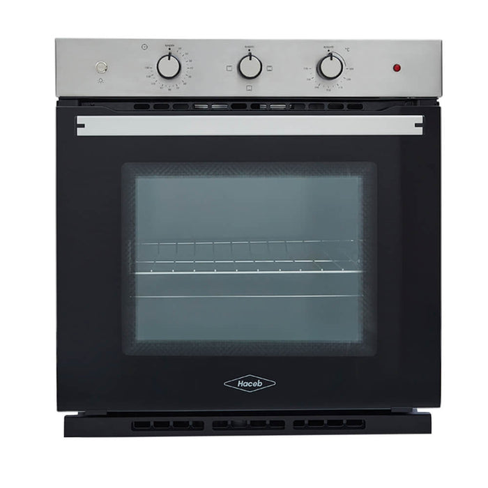 Horno eléctrico tofu 60 cm inoxidable con vidrio negro 220 v marca Haceb