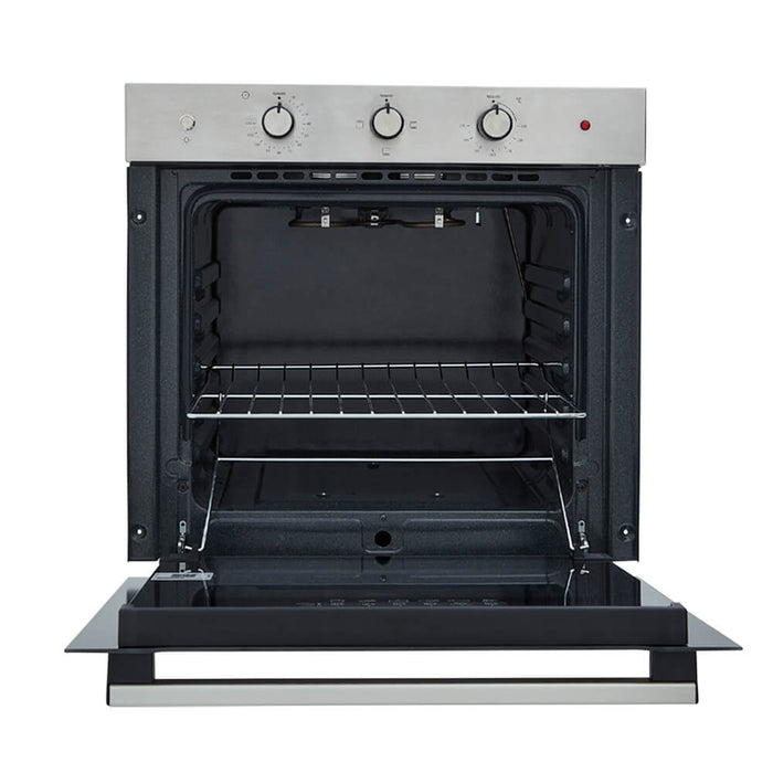 Horno eléctrico tofu 60 cm inoxidable con vidrio negro 220 v marca Haceb