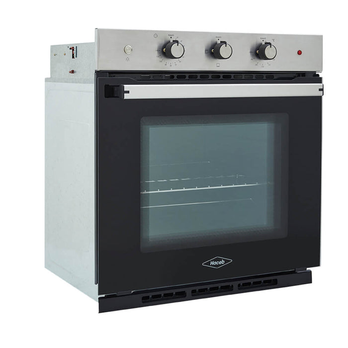 Horno eléctrico tofu 60 cm inoxidable con vidrio negro 220 v marca Haceb