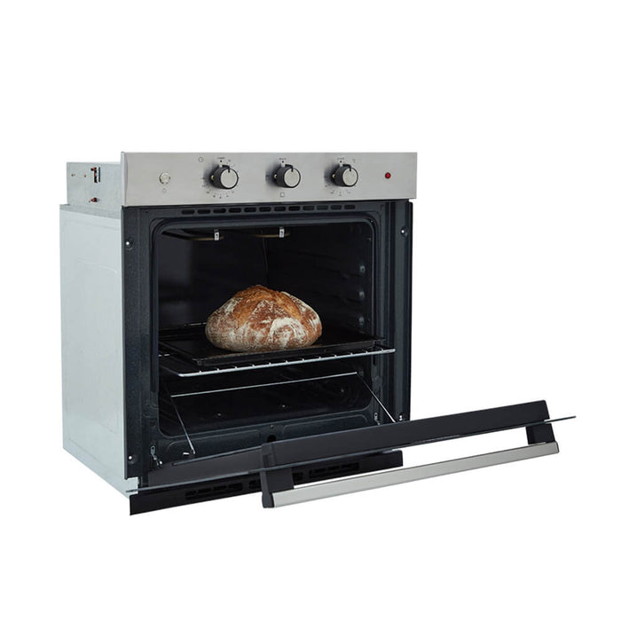 Horno eléctrico tofu 60 cm inoxidable con vidrio negro 220 v marca Haceb