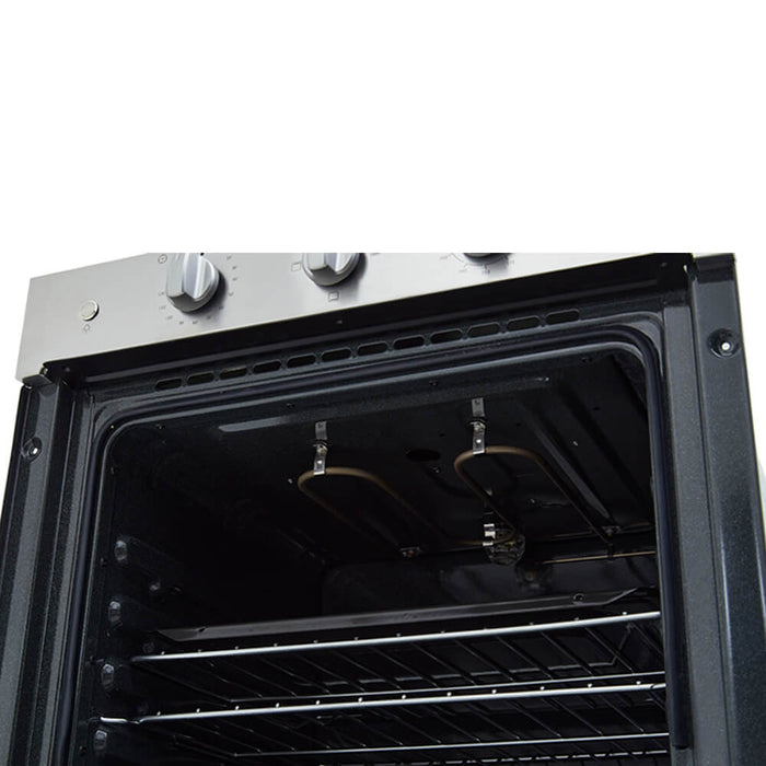 Horno eléctrico tandoori 60 cm inoxidable con vidrio reflectivo 120 v marca Haceb