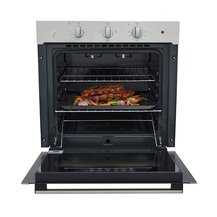 Horno eléctrico tandoori 60 cm inoxidable con vidrio reflectivo 120 v marca Haceb