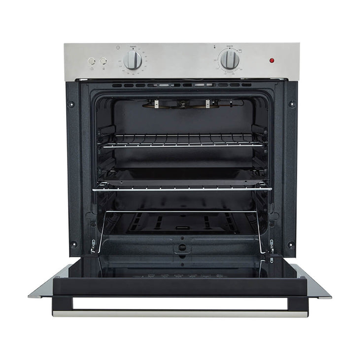 Horno mixto tandoori 60 cm inoxidable con vidrio reflectivo gas natural 120 v marca Haceb