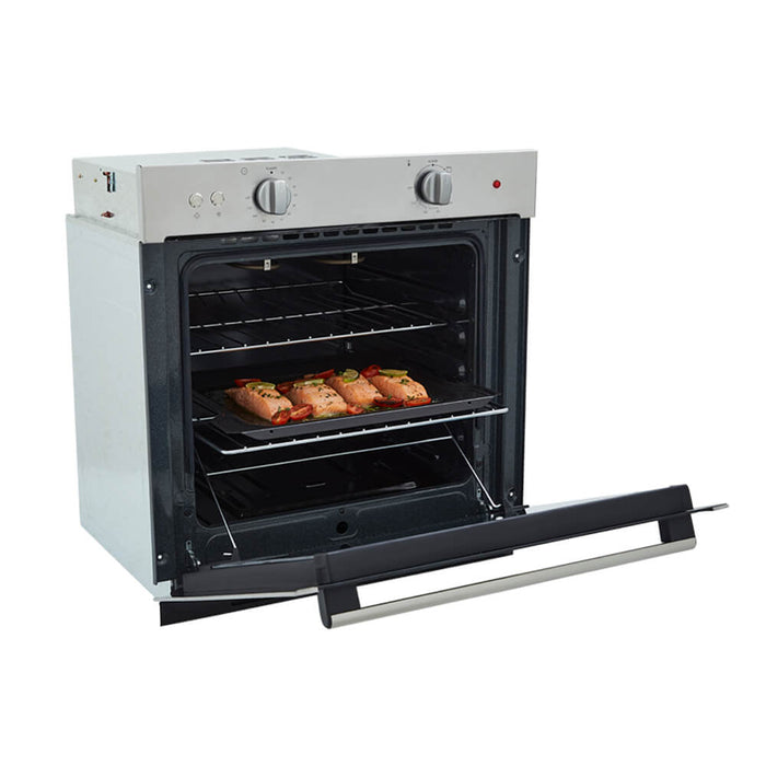 Horno mixto tandoori 60 cm inoxidable con vidrio reflectivo gas natural 120 v marca Haceb