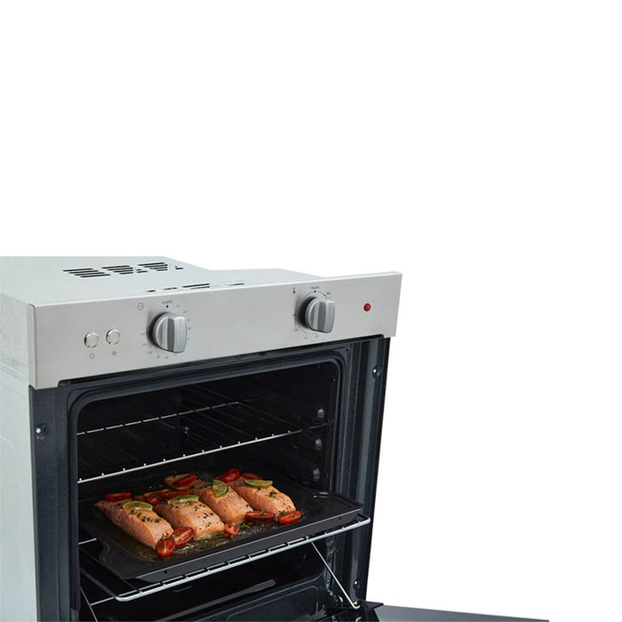 Horno mixto tandoori 60 cm inoxidable con vidrio reflectivo gas natural 120 v marca Haceb