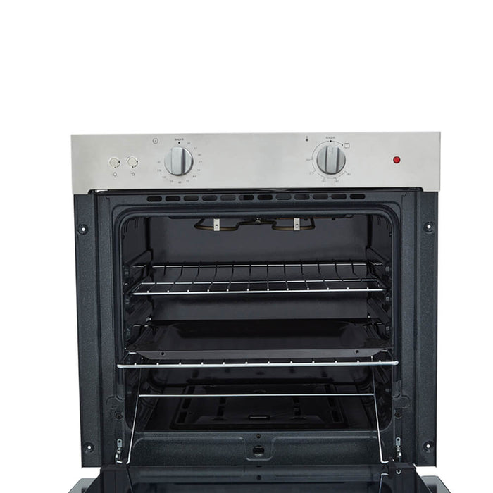 Horno mixto tandoori 60 cm inoxidable con vidrio negro gas natural 120 v marca Haceb