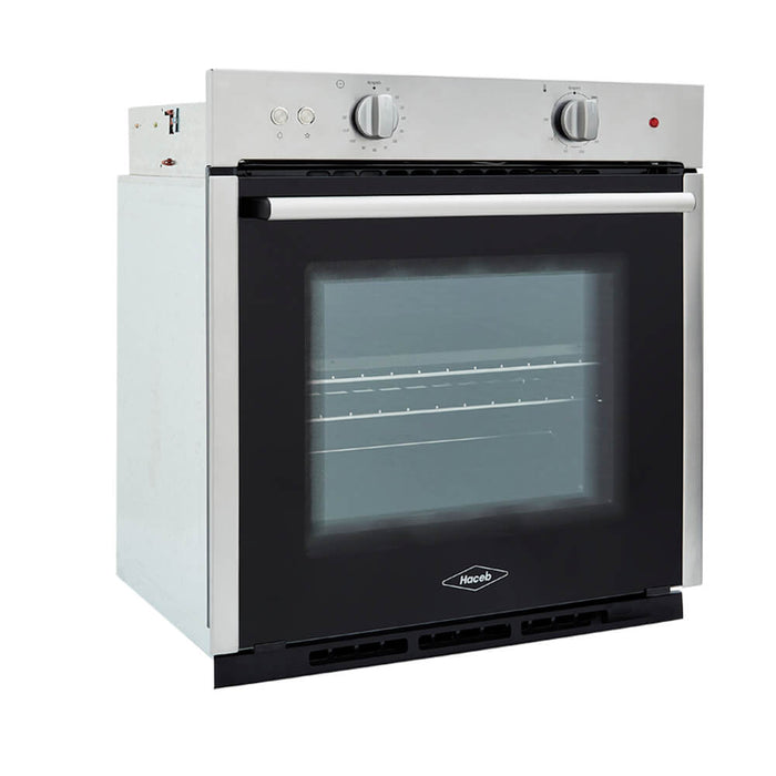 Horno mixto tandoori 60 cm inoxidable con vidrio negro gas natural 120 v marca Haceb