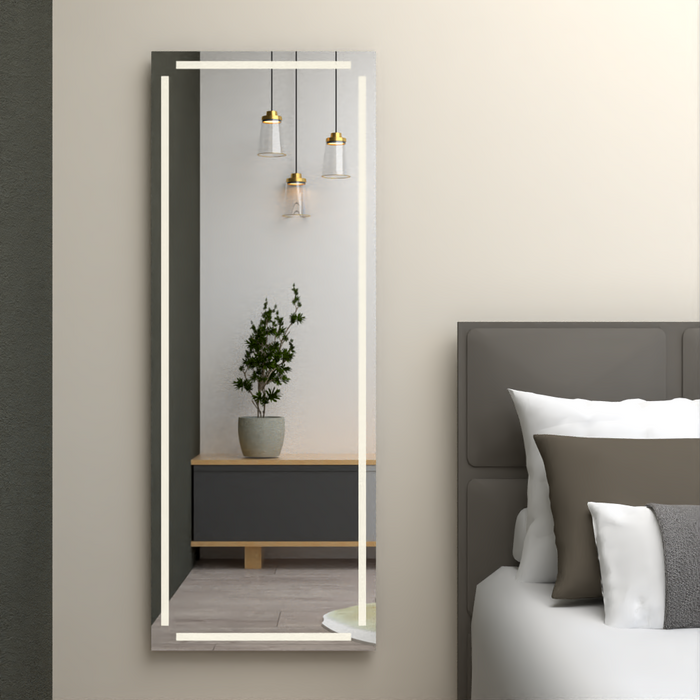 Espejo Lugo, Rectangular con Diseño en Sandblasting