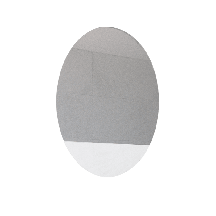 Espejo Ovalado Ferrara, Gris, con Luz Led