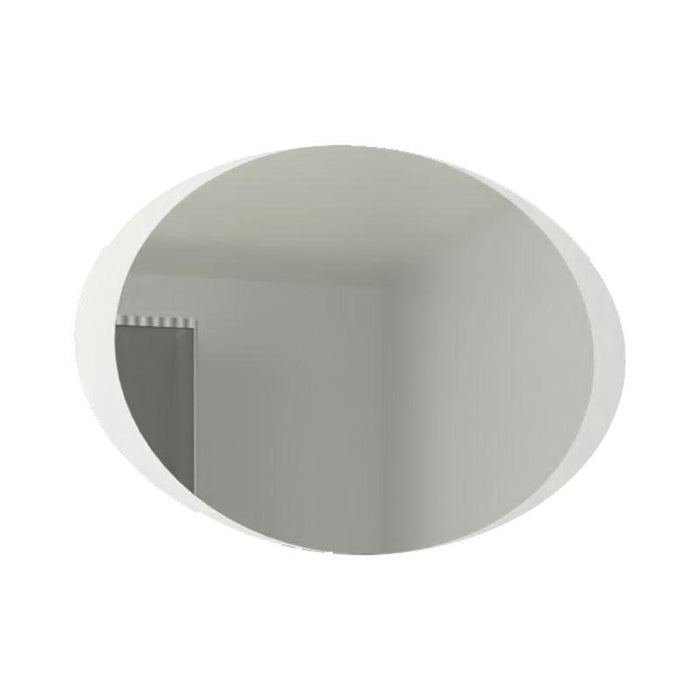 Espejo Ovalado Varese, Gris, con Luz Led