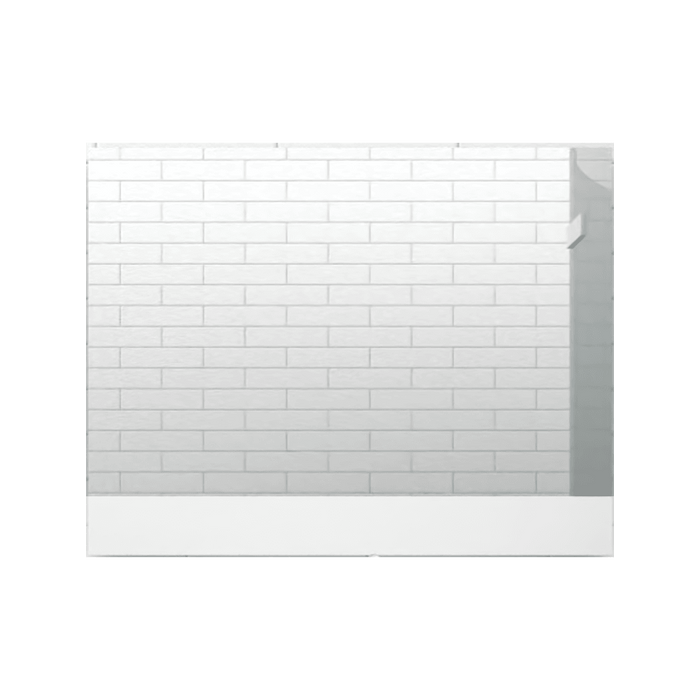 Espejo Rectangular Palermo, Gris, con Luz Led