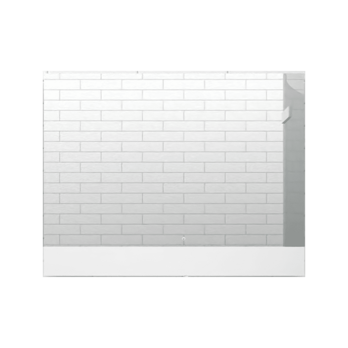 Espejo Rectangular Palermo, Gris, con Luz Led y Botón Touch