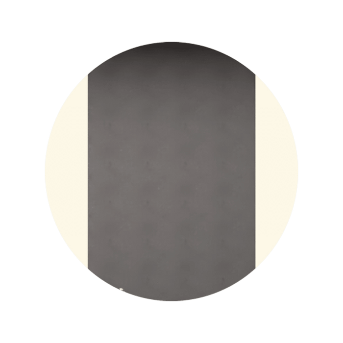 Espejo Circular Lucca, Gris, con Luz Led