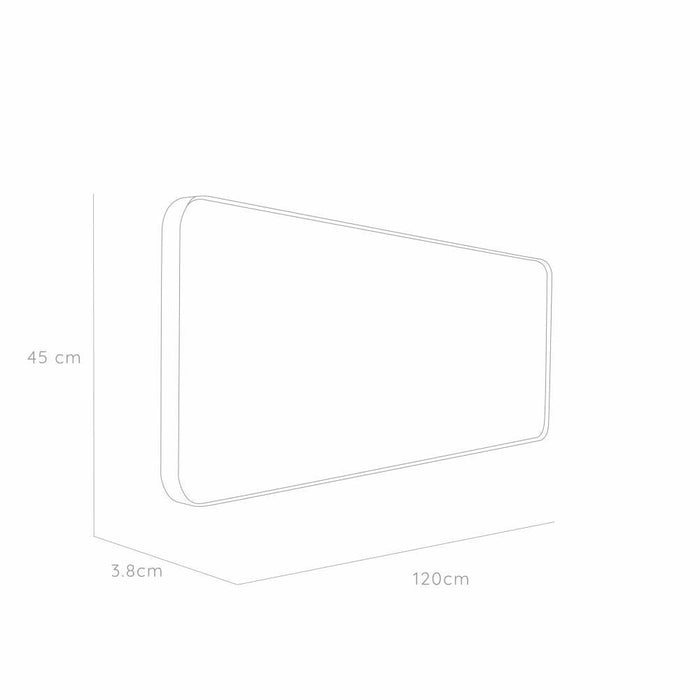 Espejo Loky Rectangular, Negro