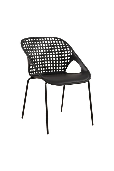 Silla Senit con Brazos, Color Negro, Con espaldar y diseño Moderno