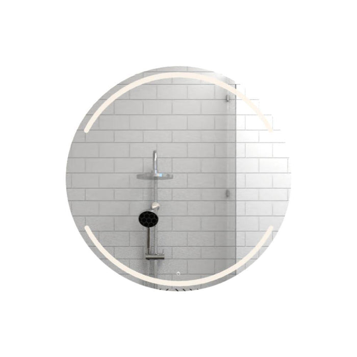 Espejo Circular Dallas, Gris, con Luz Led - Sensor
