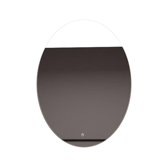 Espejo Ovalado Napoli, Gris, con Luz Led y Touch