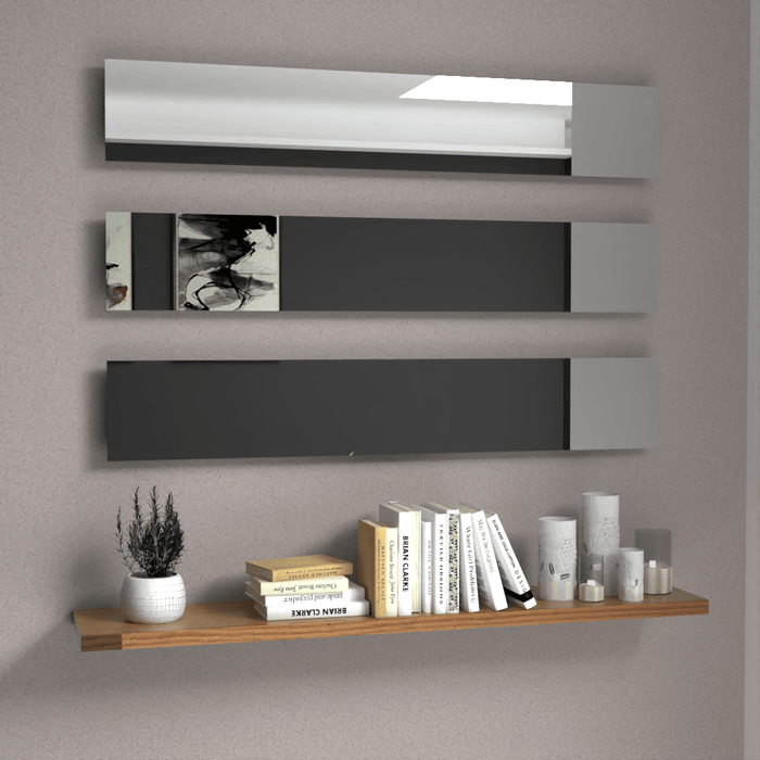 Espejo Rectangular Atenas, Capri 75, ensamble a la pared con cinta doble faz