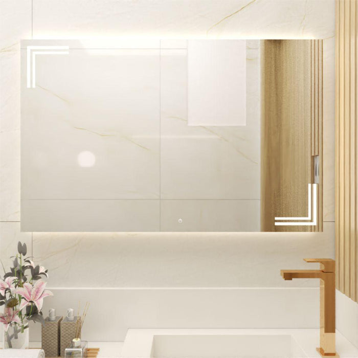 Espejo Rectangular Iberia, con Luz Led y touch