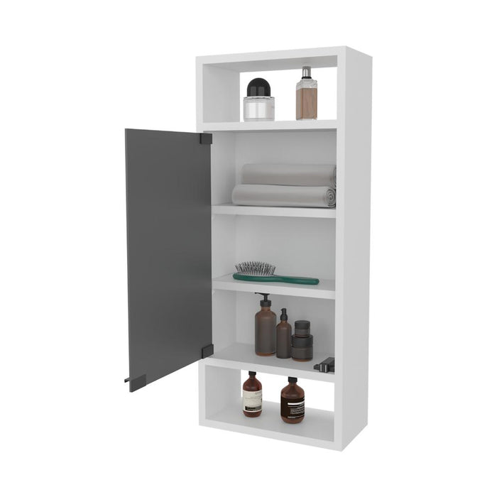 Gabinete de Baño Uros, Blanco Duqueza, con compartimentos para ubicar objetos ZF