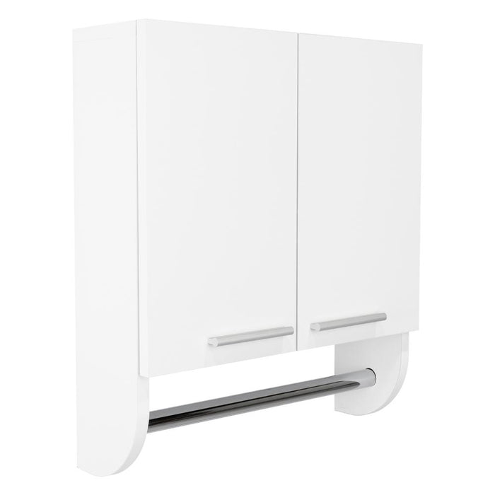 Gabinete de Baño Lupek, Blanco, con Tubo y Manija Metálicas