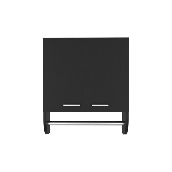 Gabinete de Baño Lupek, Wengue, con Tubo y Manija Metálicas ZF